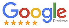 5 star Google reviews award badge