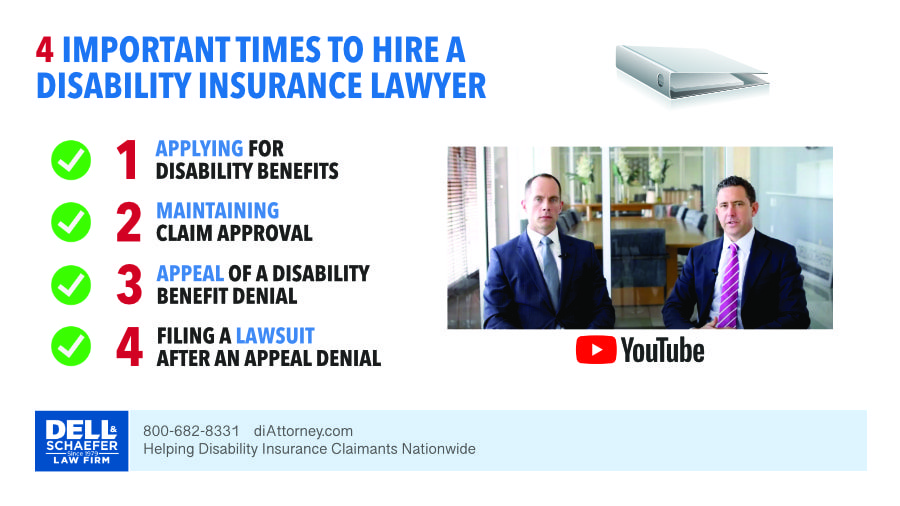 There are 4 Times You Can Hire a Disability Insurance Attorney: Applying, Monthly Claim Handling, The Appeal Process & the Litigation Process