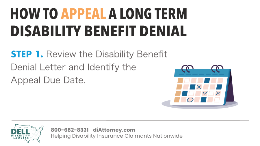 Review The Disability Benefit Denial Letter And Identify The Appeal Due Date