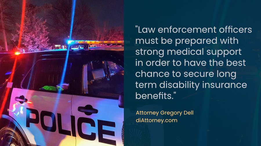 Police officer disability insurance claim