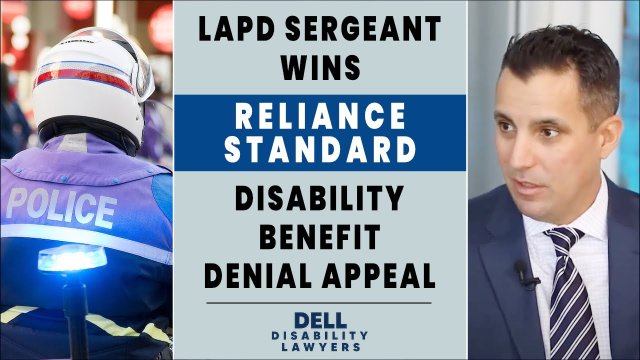 LA Police Officer with COPD & Back Disorder Wins Reliance Standard Long Term Disability Appeal