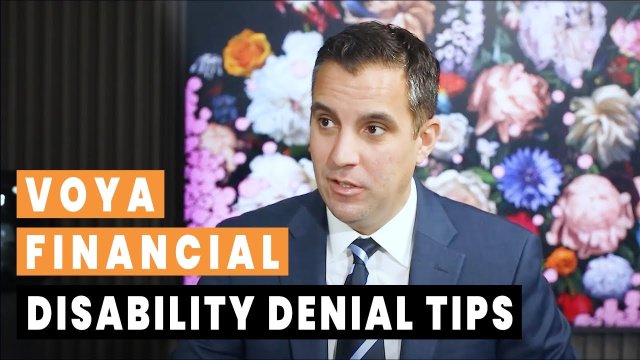 Voya Financial Disability Denial Tips