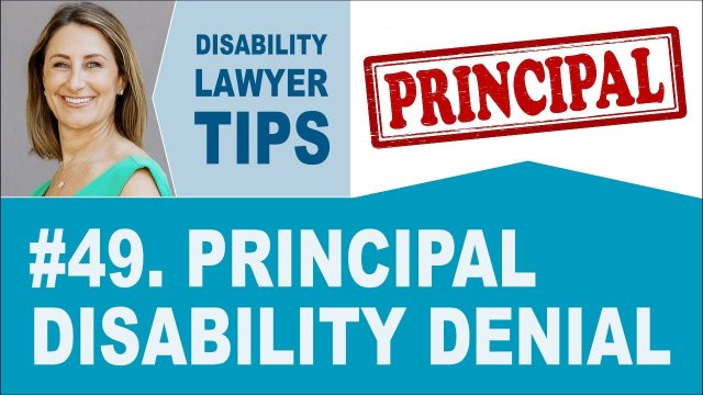 Principal Disability Denial (Disability Benefit Tip #49)