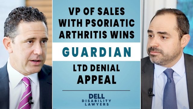 VP of Sales with Psoriatic Arthritis Wins Guardian Long Term Disability Denial Appeal