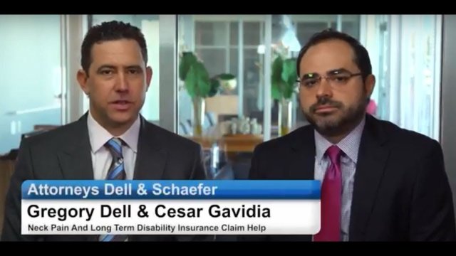 Neck Pain and Long Term Disability Insurance Claim Help
