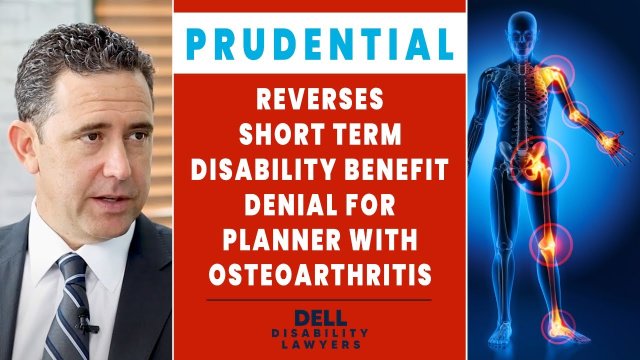 Operations Planner With Osteoarthritis & Anxiety Wins Prudential Disability Appeal