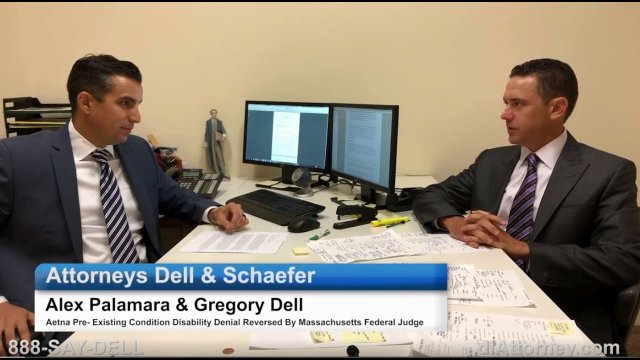 Aetna Pre-Existing Condition Disability Denial Reversed By Massachusetts Federal Judge