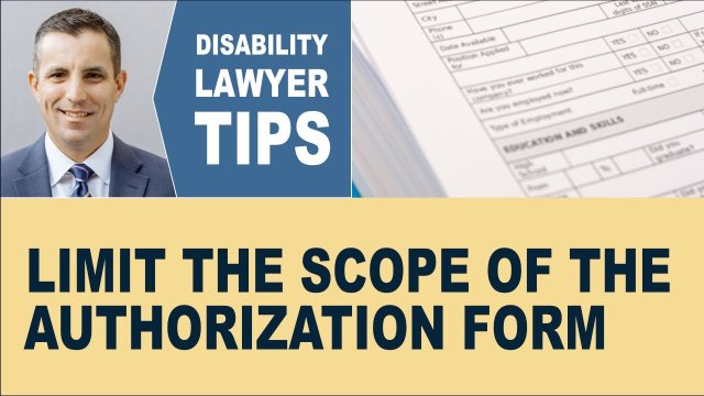 Limit the Scope of the Authorization Form
